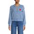 Women's Cropped Fine Gauge Crew Neck Cardigan Sweater, Front