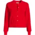 Women's Modern Length Fine Gauge Crew Neck Cardigan Sweater, Front