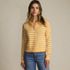 Women's Cropped Fine Gauge Crew Neck Cardigan Sweater, Front