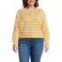 Women's Plus Size Cropped Fine Gauge Crew Neck Cardigan Sweater, Front