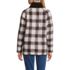 Women's Sherpa Fleece Reversible Mixed Media Long Jacket, Back