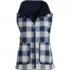 Women's Sherpa Fleece Reversible Mixed Media Vest, Front