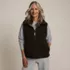 Women's Sherpa Fleece Reversible Mixed Media Vest, alternative image