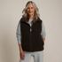 Women's Sherpa Fleece Reversible Mixed Media Vest, alternative image