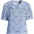 Women's Carefree Cotton Puff Sleeve Statement Collar Shirt, Front