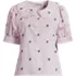 Women's Carefree Cotton Puff Sleeve Statement Collar Shirt, Front