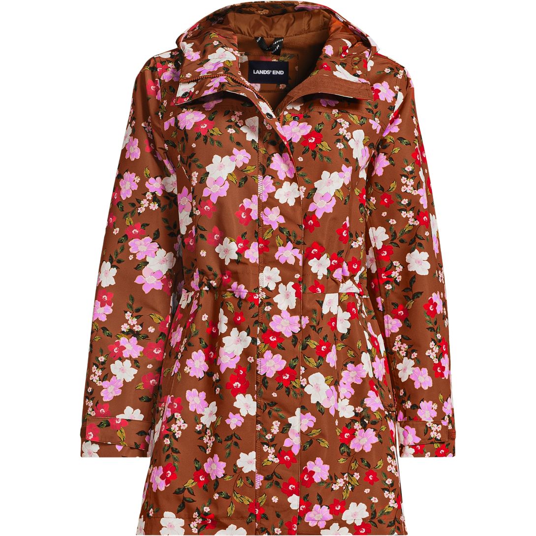 Women's Squall Hooded Waterproof Print Raincoat