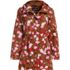 Women's Squall Hooded Waterproof Print Raincoat, Front