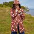 Women's Squall Hooded Waterproof Print Raincoat, alternative image