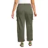 Women's Plus Size Chino Mid Rise Straight Leg Cargo Ankle Pants, Back