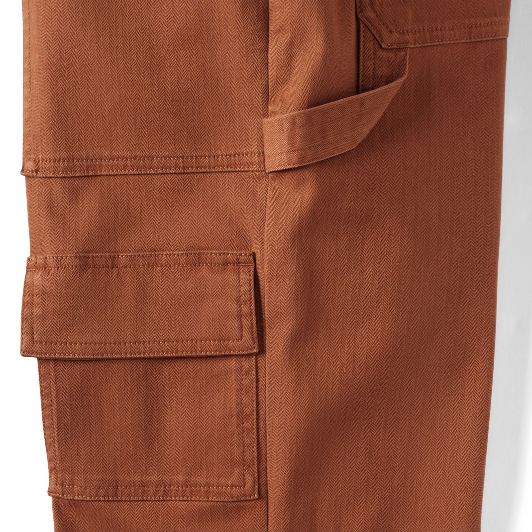 Women's Chino Mid Rise Straight Leg Cargo Ankle Pants