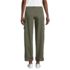 Women's Chino Mid Rise Straight Leg Cargo Ankle Pants, Back