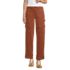 Women's Chino Mid Rise Straight Leg Cargo Ankle Pants, Front
