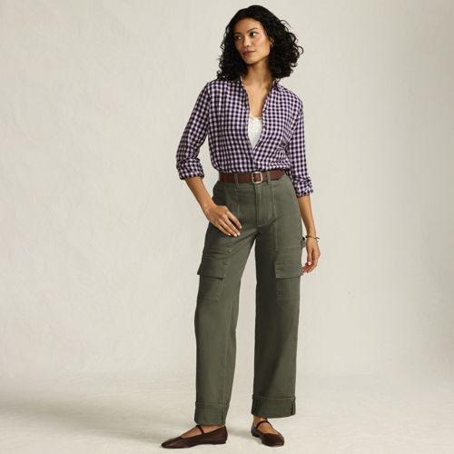 Womens Green Cargo Pants | Lands' End