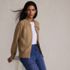 Women's Drifter Large Collar Zip Front Cardigan Sweater, alternative image