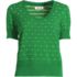 Women's Fine Gauge Cotton Jacquard Scoop Neck Sweater, Front