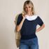 Women's Fine Gauge Cotton Jacquard Scoop Neck Sweater, alternative image