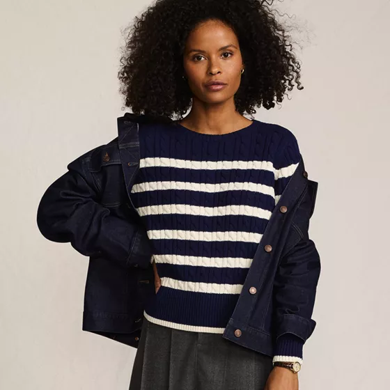 Women's Drifter Modern Cable Crew Sweater - primary