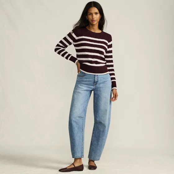 Women's Drifter Modern Cable Crew Sweater - primary