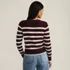 Women's Drifter Modern Cable Crew Sweater, Back