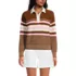 Women's Drifter Rugby with Woven Collar Sweater, Front