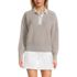 Women's Drifter Rugby with Woven Collar Sweater, Front