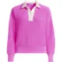 Women's Drifter Rugby with Woven Collar Sweater, Front