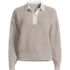 Women's Drifter Rugby with Woven Collar Sweater, Front