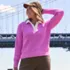 Women's Drifter Rugby with Woven Collar Sweater, alternative image