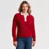 Women's Drifter Rugby with Woven Collar Sweater, alternative image