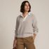 Women's Drifter Rugby with Woven Collar Sweater, alternative image
