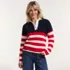 Women's Drifter Rugby with Woven Collar Sweater, alternative image
