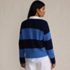 Women's Drifter Rugby with Woven Collar Sweater, Back