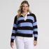 Women's Drifter Rugby with Woven Collar Sweater, Front