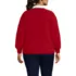 Women's Plus Size Drifter Rugby with Woven Collar Sweater, Back