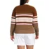 Women's Plus Size Drifter Rugby with Woven Collar Sweater, Back