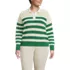 Women's Plus Size Drifter Rugby with Woven Collar Sweater, Front