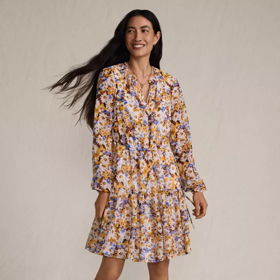 Women's Chiffon Above the Knee Adjustable Dress - primary