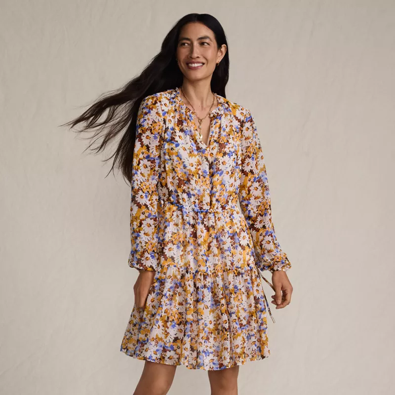 Women's Chiffon Above the Knee Adjustable Dress, alternative image