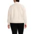 Women's Plus Size Drifter Large Collar Zip Front Cardigan Sweater, Back