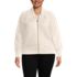 Women's Plus Size Drifter Large Collar Zip Front Cardigan Sweater, Front