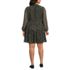 Women's Plus Size Chiffon Above the Knee Adjustable Dress, Back