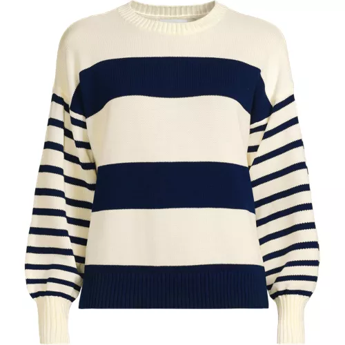 Women's Drifter Jersey Crewneck Sweater | Lands' End