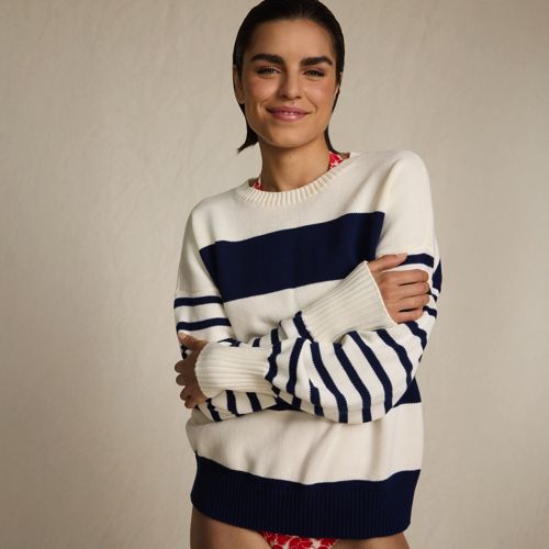 LANDS END◆トップス/M/ナイロン/YLW Women's Sweaters | Lands' End