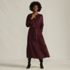 Women's Pinwale Cord Smocked Sleeve Maxi Dress, alternative image