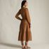 Women's Pinwale Cord Smocked Sleeve Maxi Dress, Back