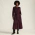 Women's Pinwale Cord Smocked Sleeve Maxi Dress, Front