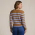 Women's Plus Size Drifter Modern Cable Crew Sweater, Back