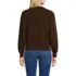 Women's Cashmere Puff Sleeve Crew Neck Sweater, Back