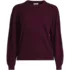 Women's Cashmere Puff Sleeve Crew Neck Sweater, Front
